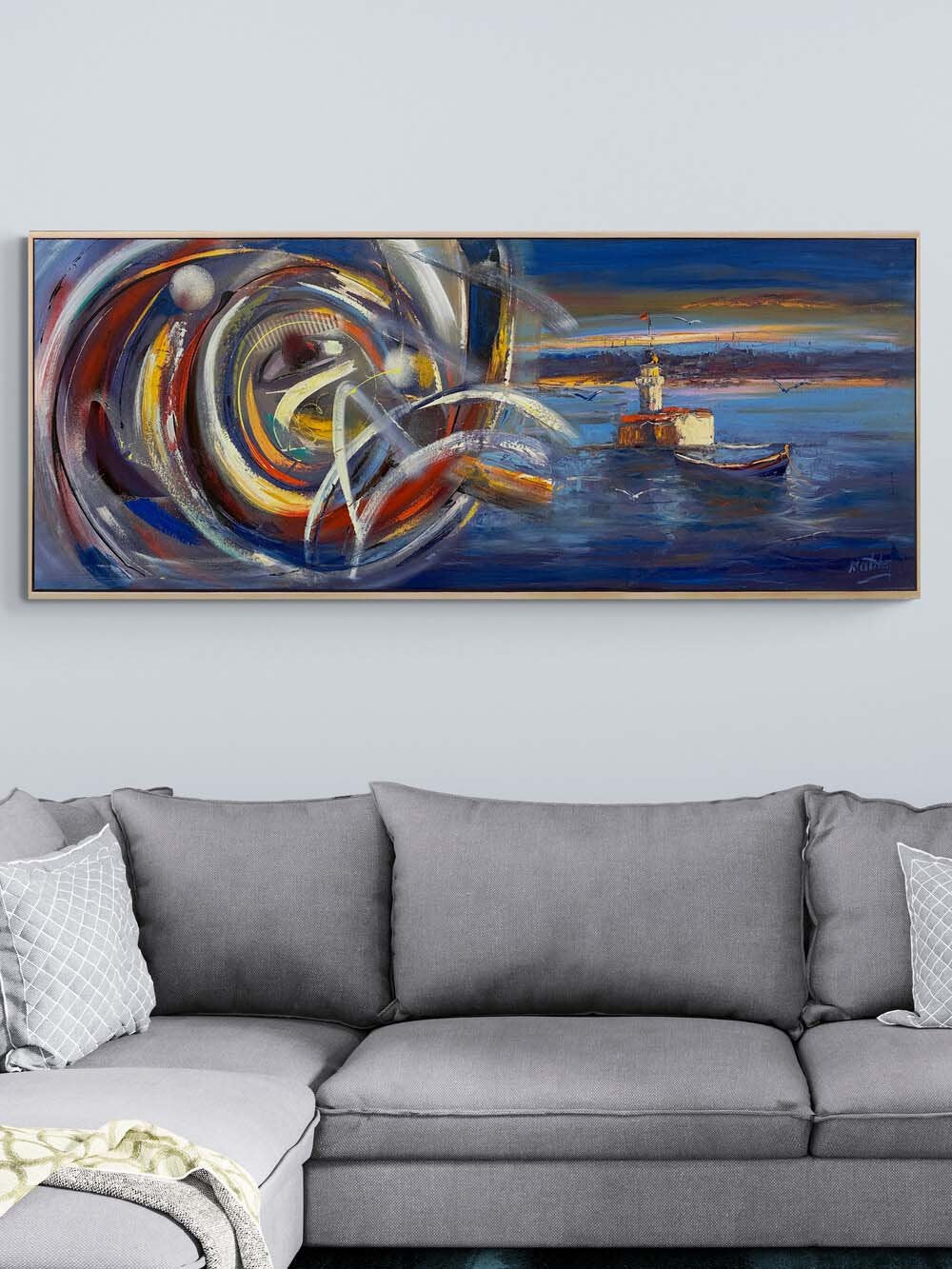 Kız Kulesi’nin Modern Rüyası Yağlı Boya Tablosu