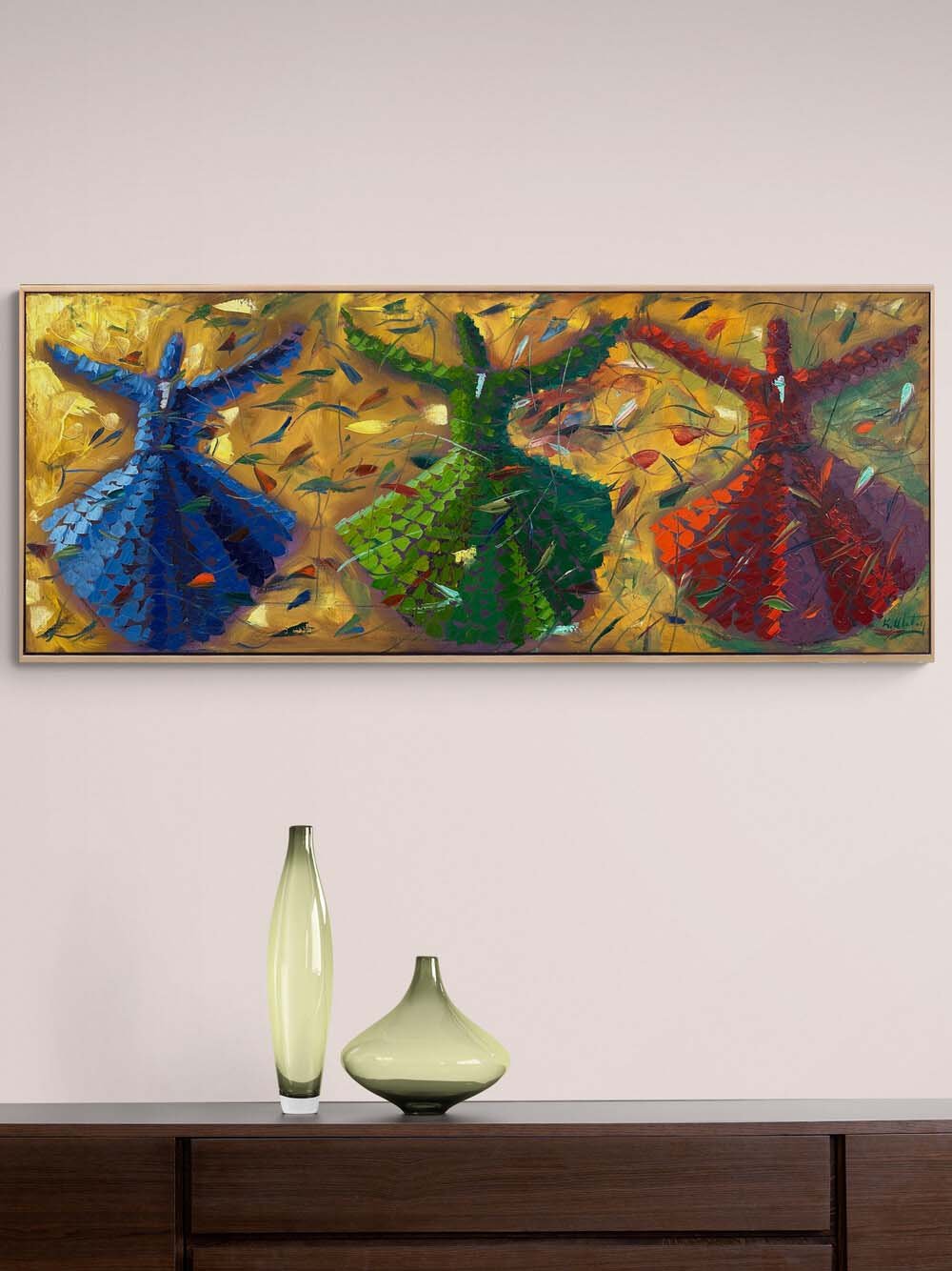 Sema’da Zaman Durur Yağlı Boya Tablosu