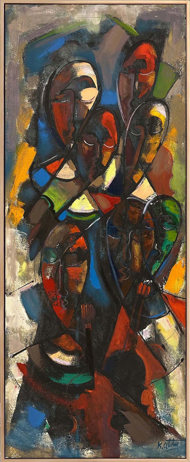 Gölge İzleri Yağlı Boya Tablosu