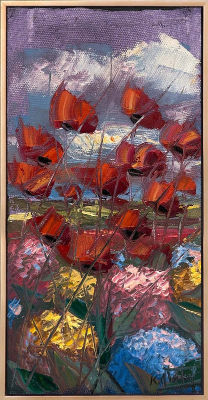 Gelincikler ve Ortancalar Yağlı Boya Tablosu