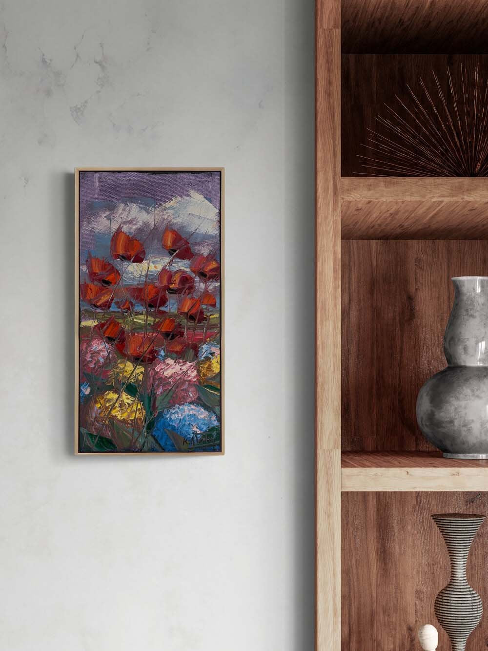 Gelincikler ve Ortancalar Yağlı Boya Tablosu