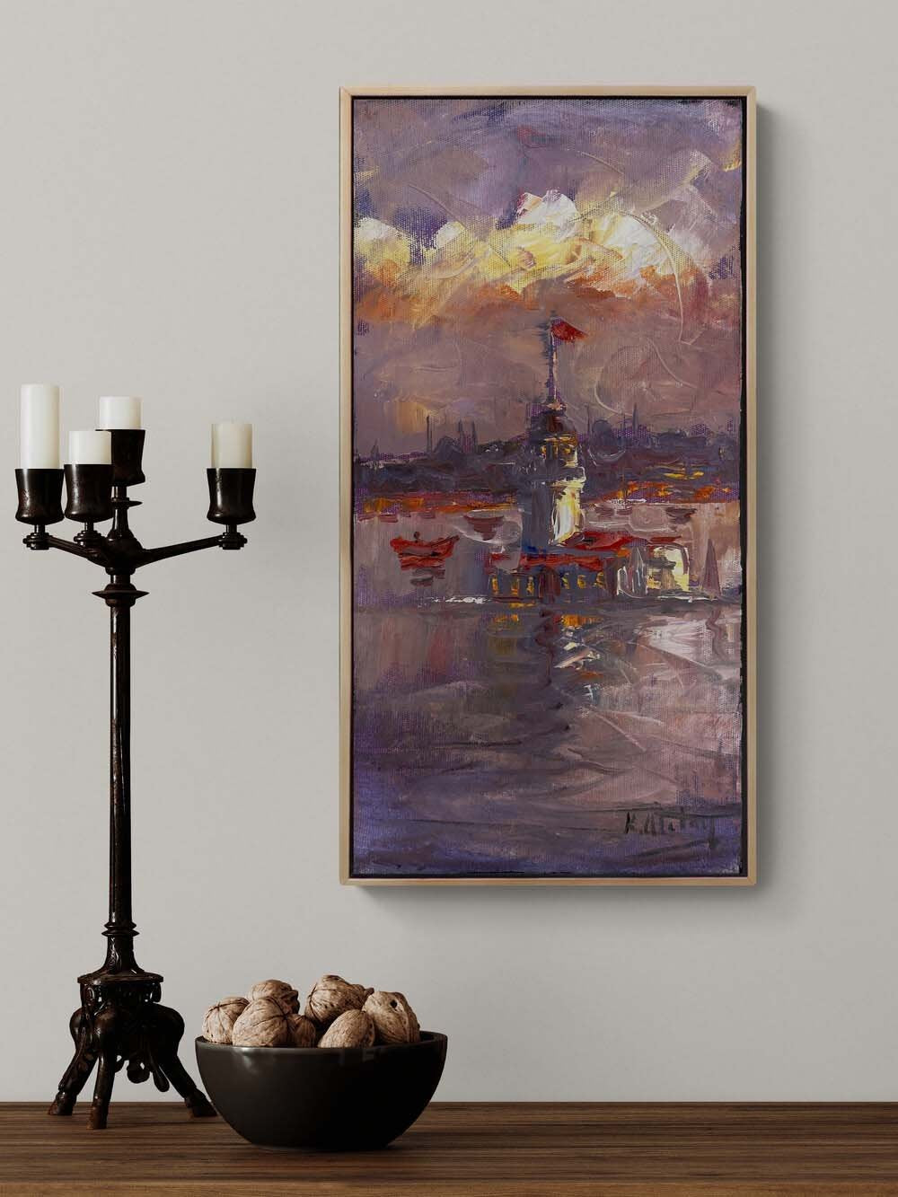 Kız Kulesi’nin Sırları Yağlı Boya Tablosu