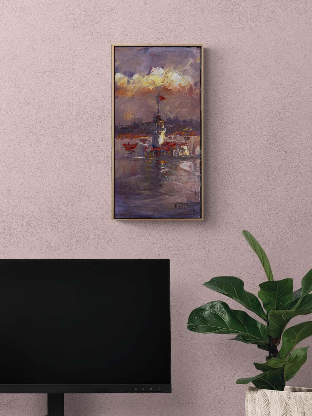 Kız Kulesi’nin Sırları Yağlı Boya Tablosu