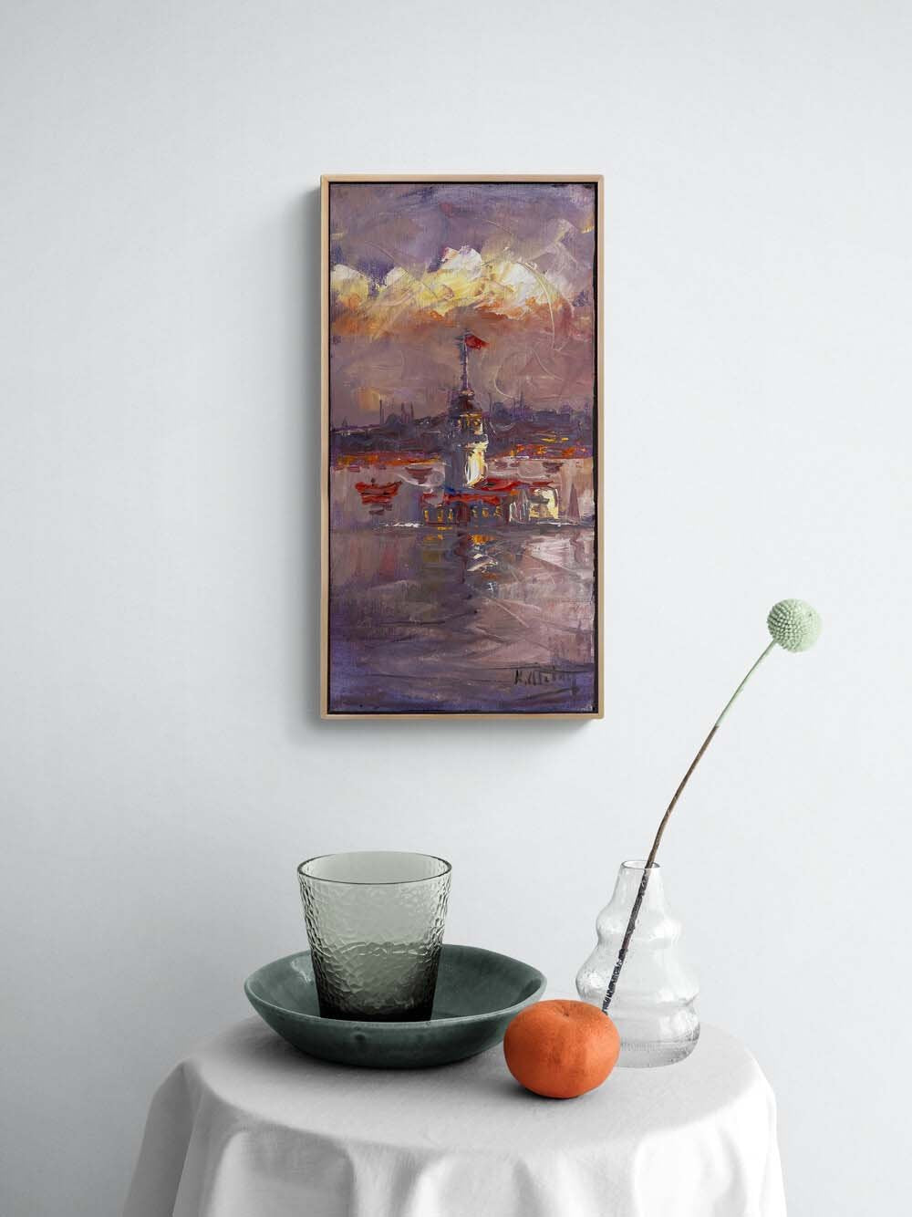 Kız Kulesi’nin Sırları Yağlı Boya Tablosu