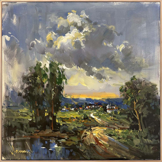 Göl Kenarında Zaman Yağlı Boya Tablosu