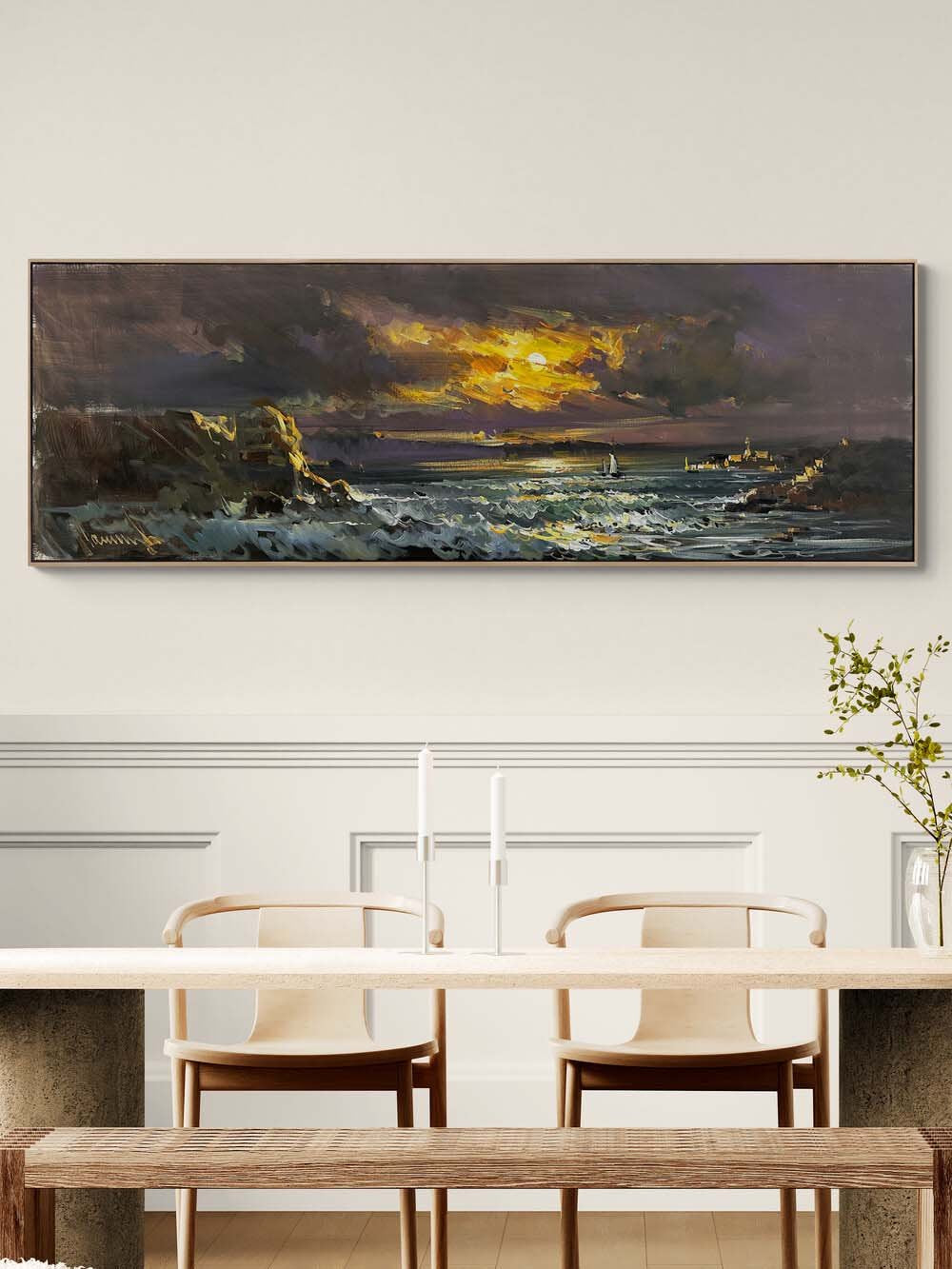 Ufukta Buluşma Yağlı Boya Tablosu