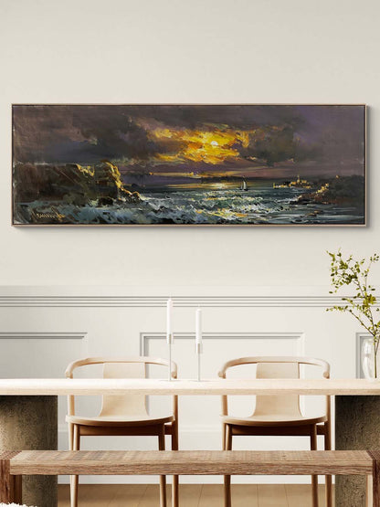 Ufukta Buluşma Yağlı Boya Tablosu