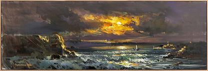 Ufukta Buluşma Yağlı Boya Tablosu