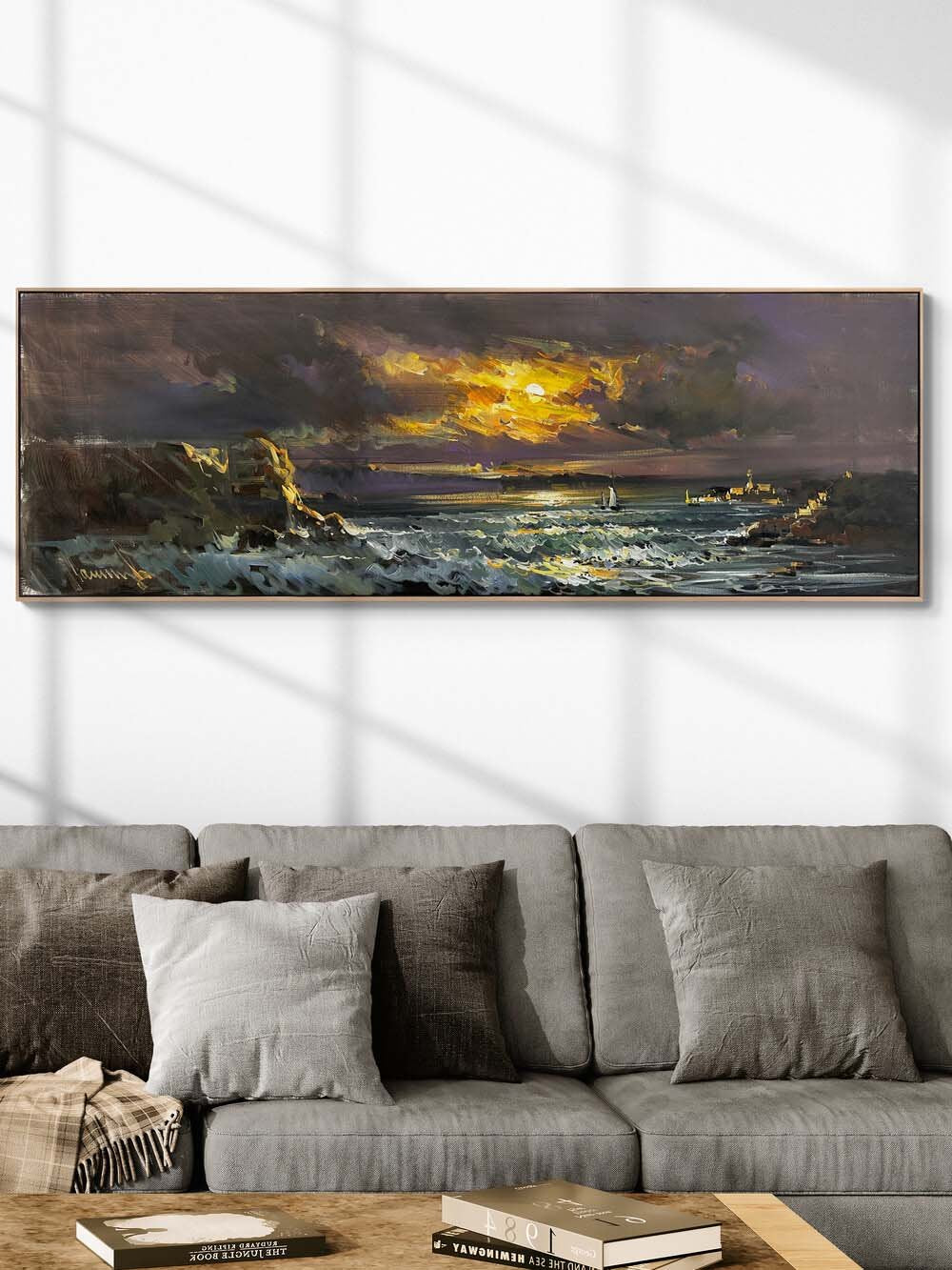 Ufukta Buluşma Yağlı Boya Tablosu