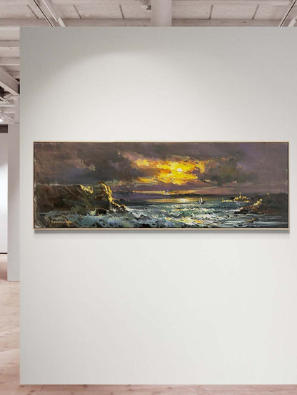 Ufukta Buluşma Yağlı Boya Tablosu