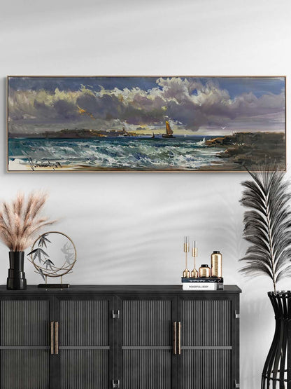 Rüzgarın Taşıdığı An Yağlı Boya Tablosu