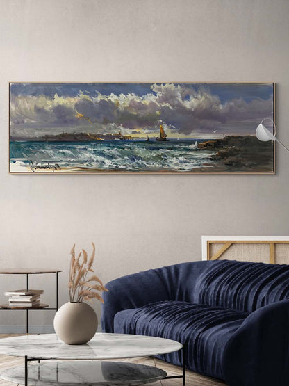 Rüzgarın Taşıdığı An Yağlı Boya Tablosu