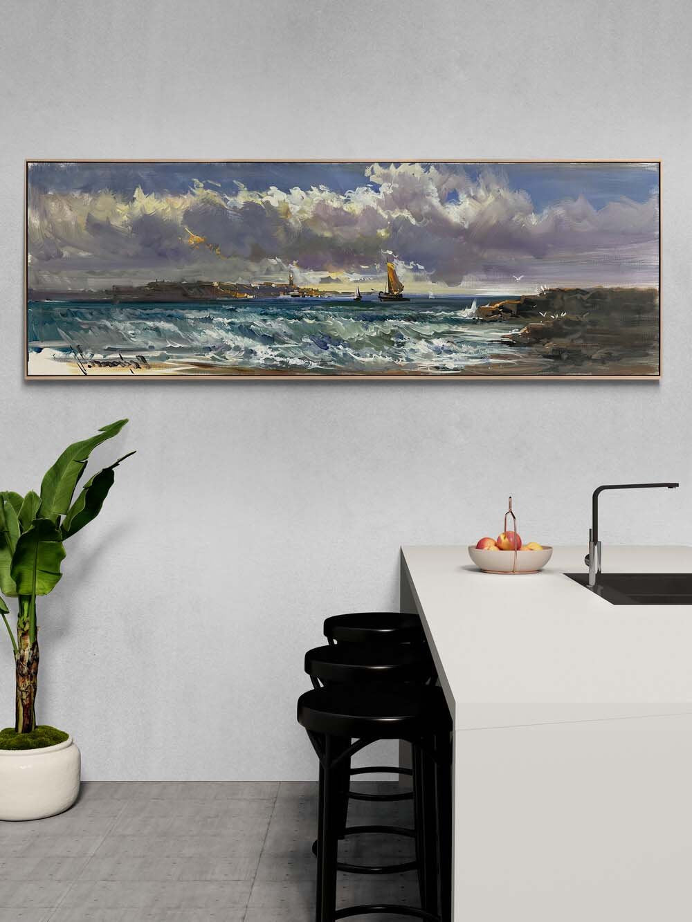 Rüzgarın Taşıdığı An Yağlı Boya Tablosu