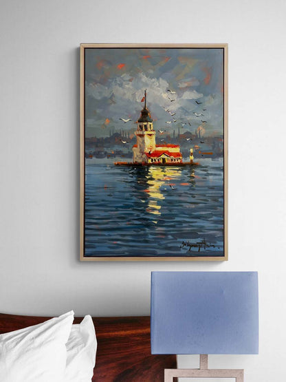 Salacaktan Bakış Yağlı Boya Tablosu