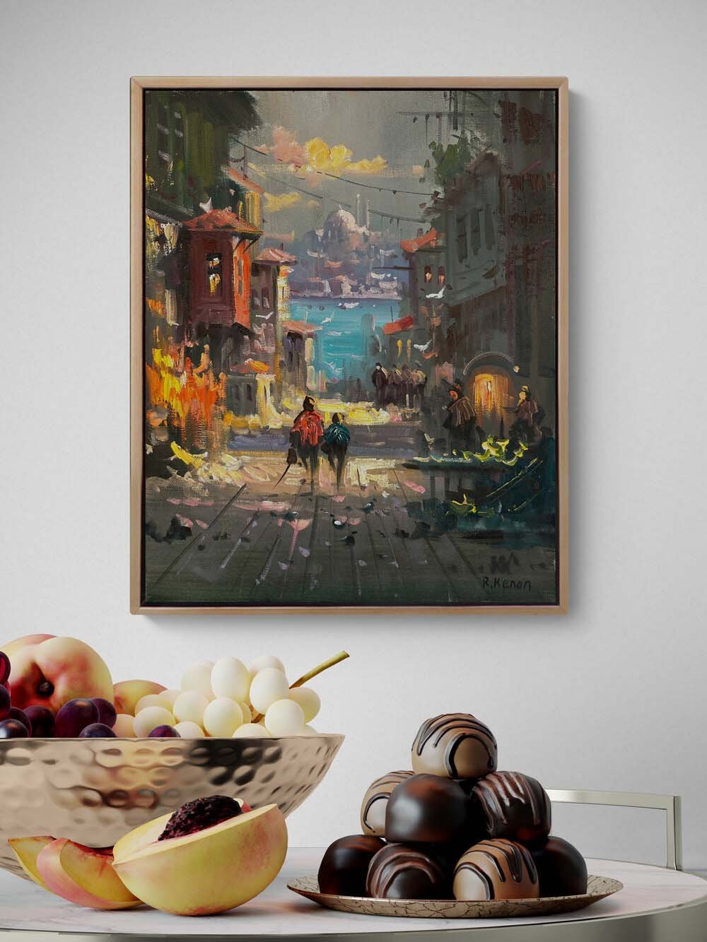 İstanbul’un Sessiz Yüzü Yağlı Boya Tablosu