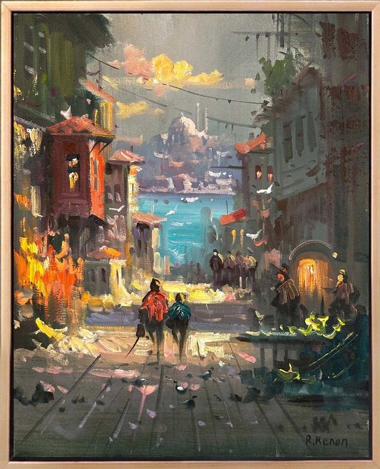 İstanbul’un Sessiz Yüzü Yağlı Boya Tablosu