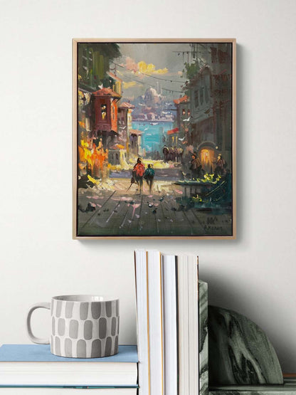 İstanbul’un Sessiz Yüzü Yağlı Boya Tablosu