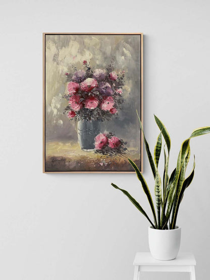 Hatıraların Buketi Yağlı Boya Tablosu