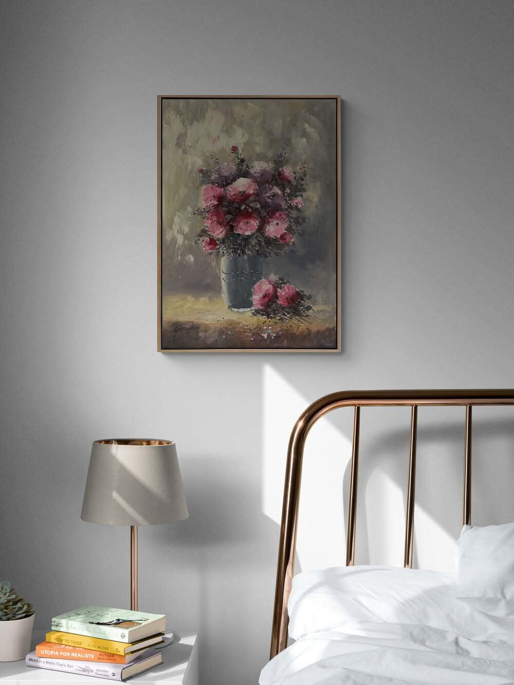 Hatıraların Buketi Yağlı Boya Tablosu