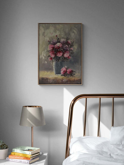 Hatıraların Buketi Yağlı Boya Tablosu