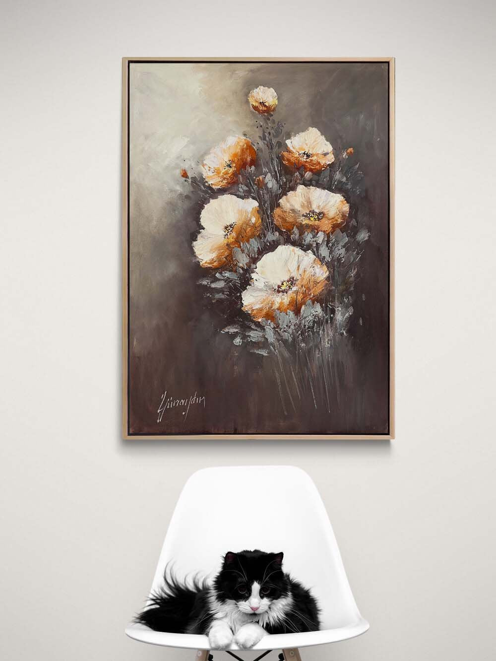 Yalın Zarafet Yağlı Boya Tablosu