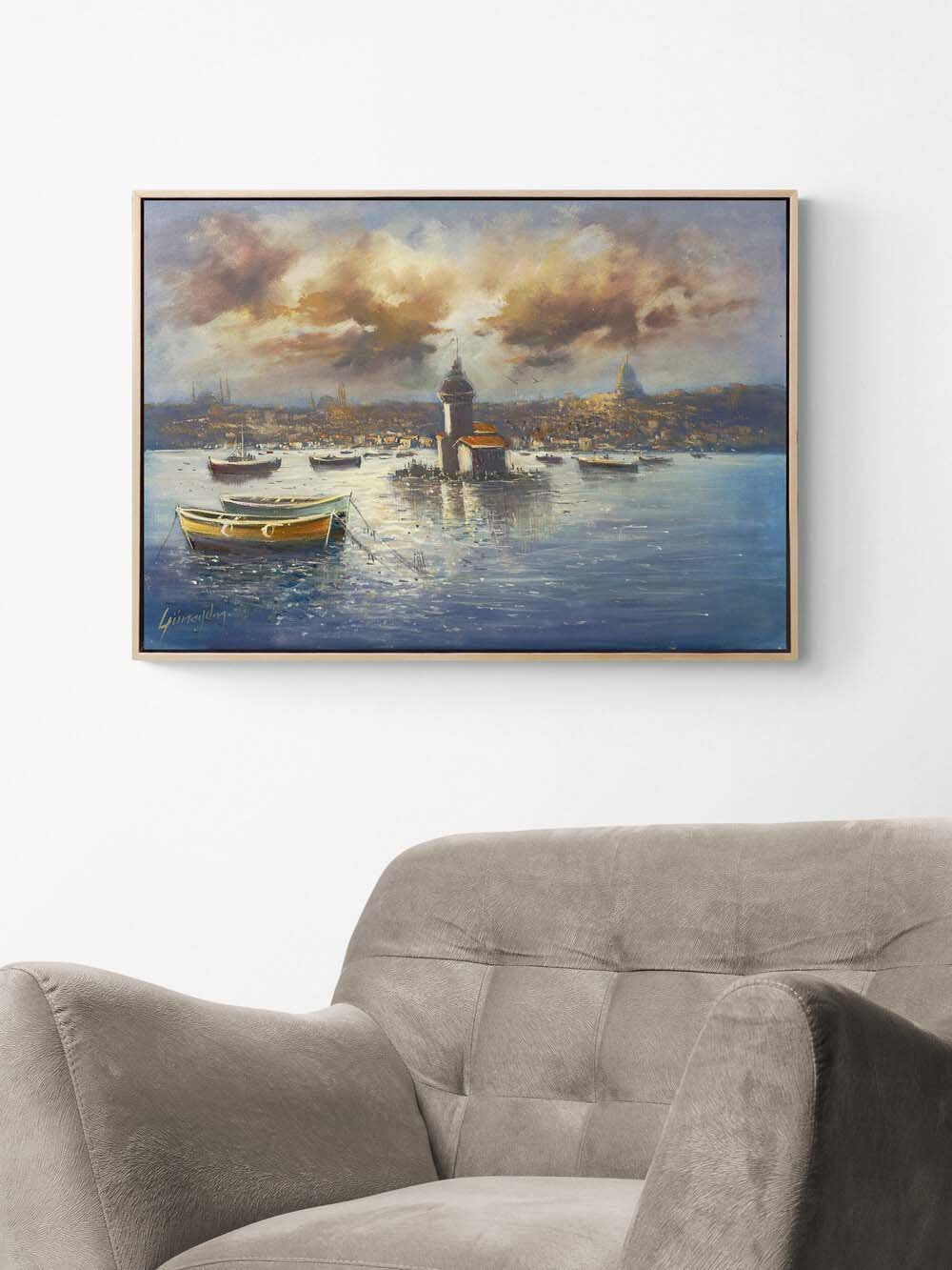 Kulede Biten Gün Yağlı Boya Tablosu