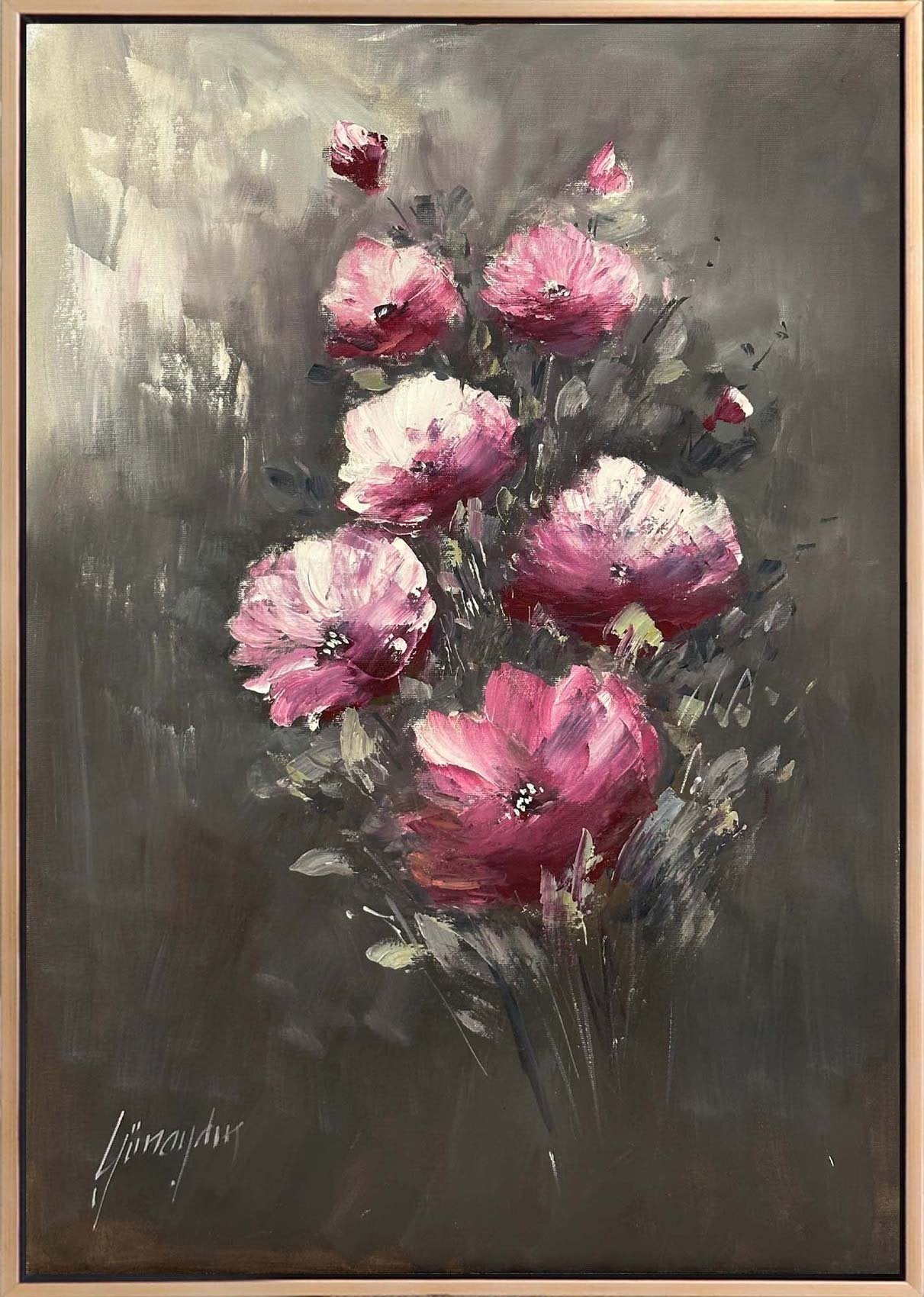 Zarif Bir Buket Yağlı Boya Tablosu