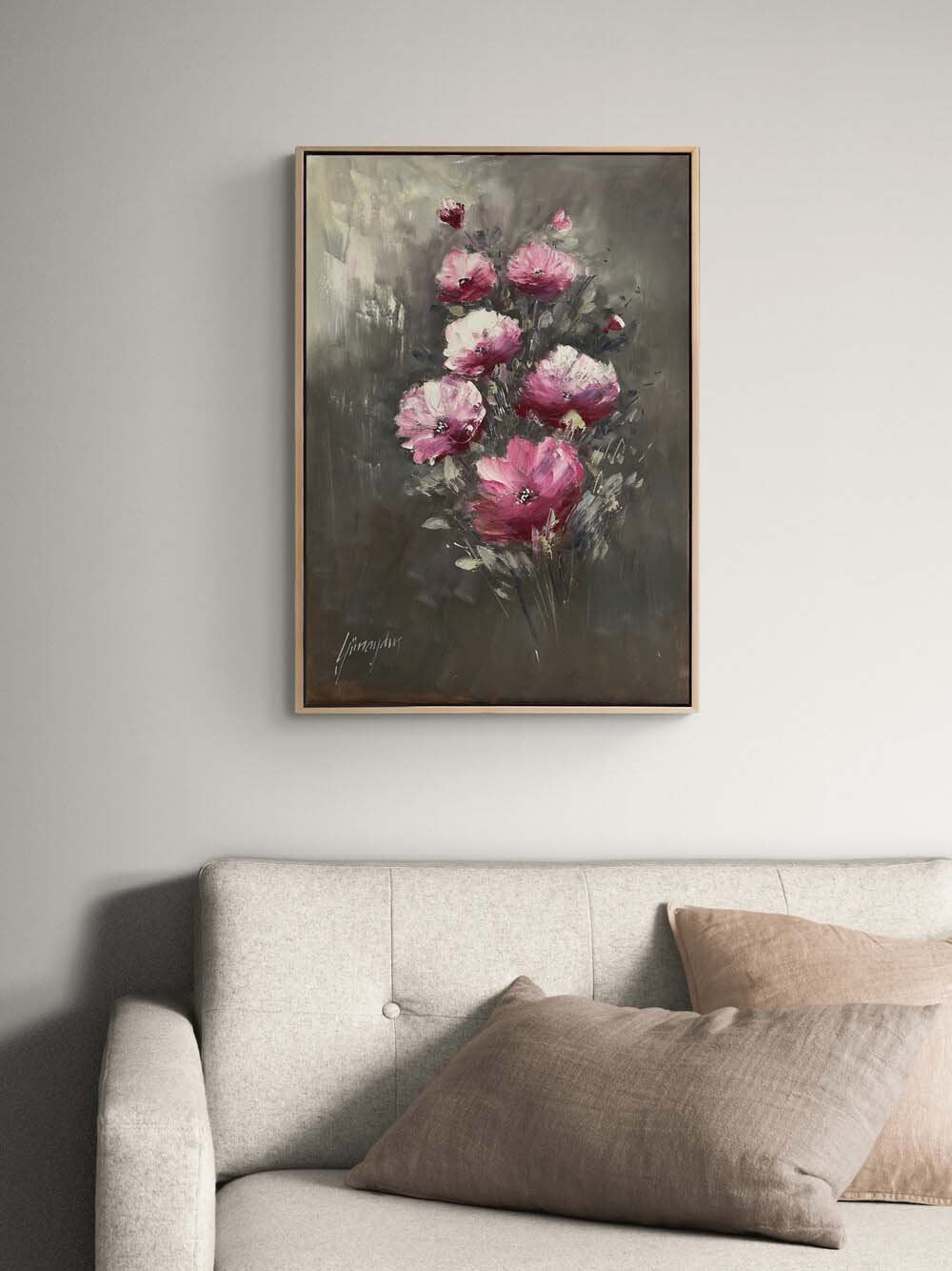 Zarif Bir Buket Yağlı Boya Tablosu