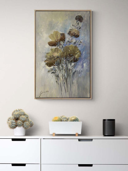 Anemon Çiçeği Yağlı Boya Tablosu