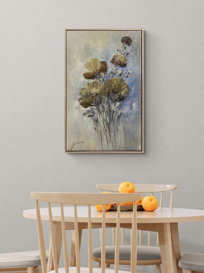 Anemon Çiçeği Yağlı Boya Tablosu