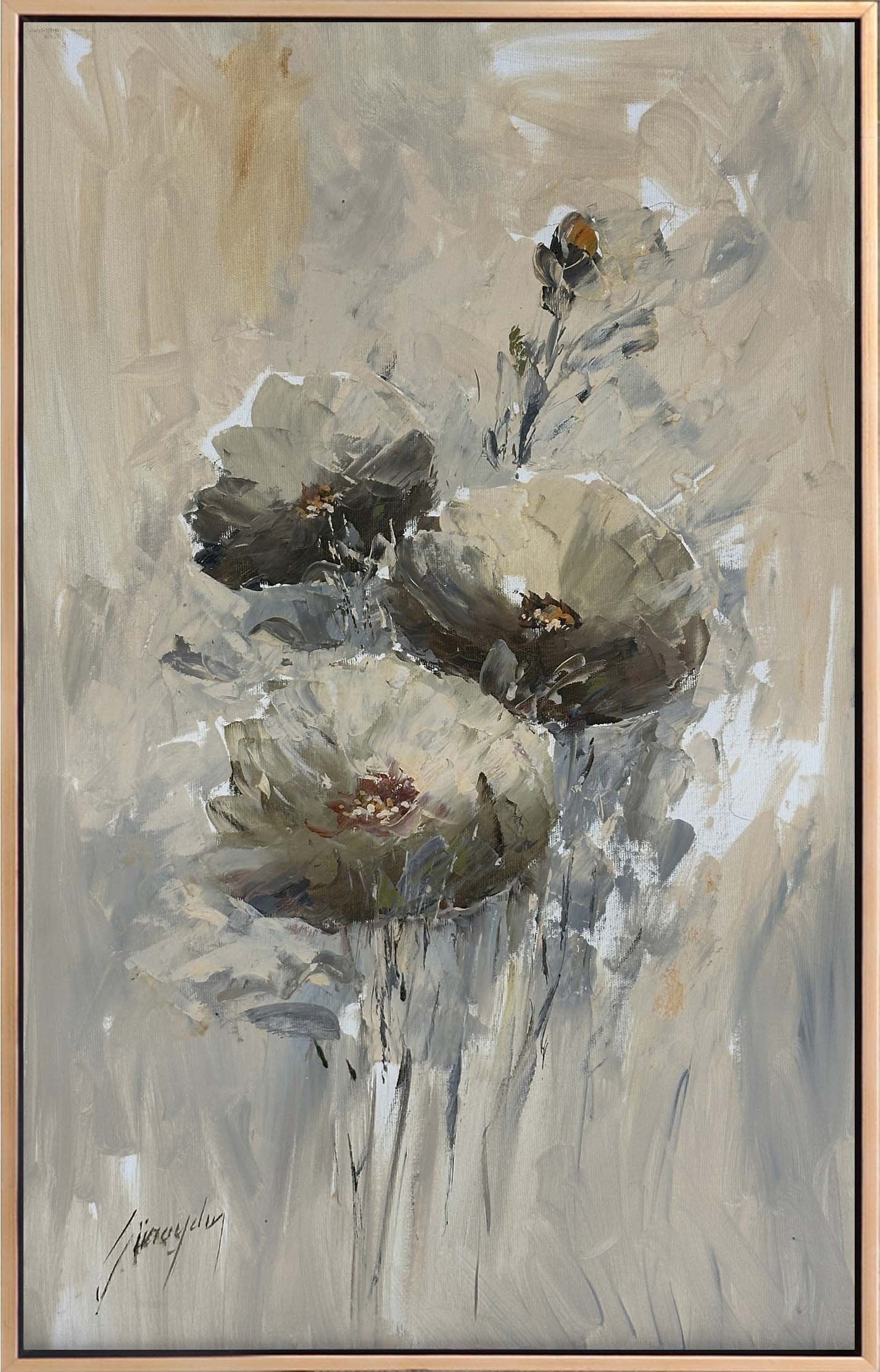 Anemon Çiçeğini Rüyası Yağlı Boya Tablosu