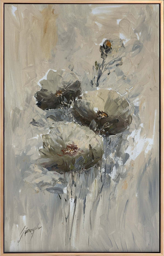 Anemon Çiçeğini Rüyası Yağlı Boya Tablosu