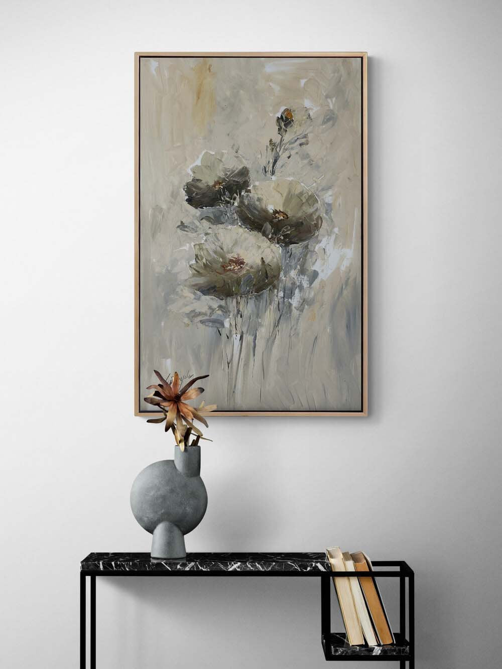 Anemon Çiçeğini Rüyası Yağlı Boya Tablosu