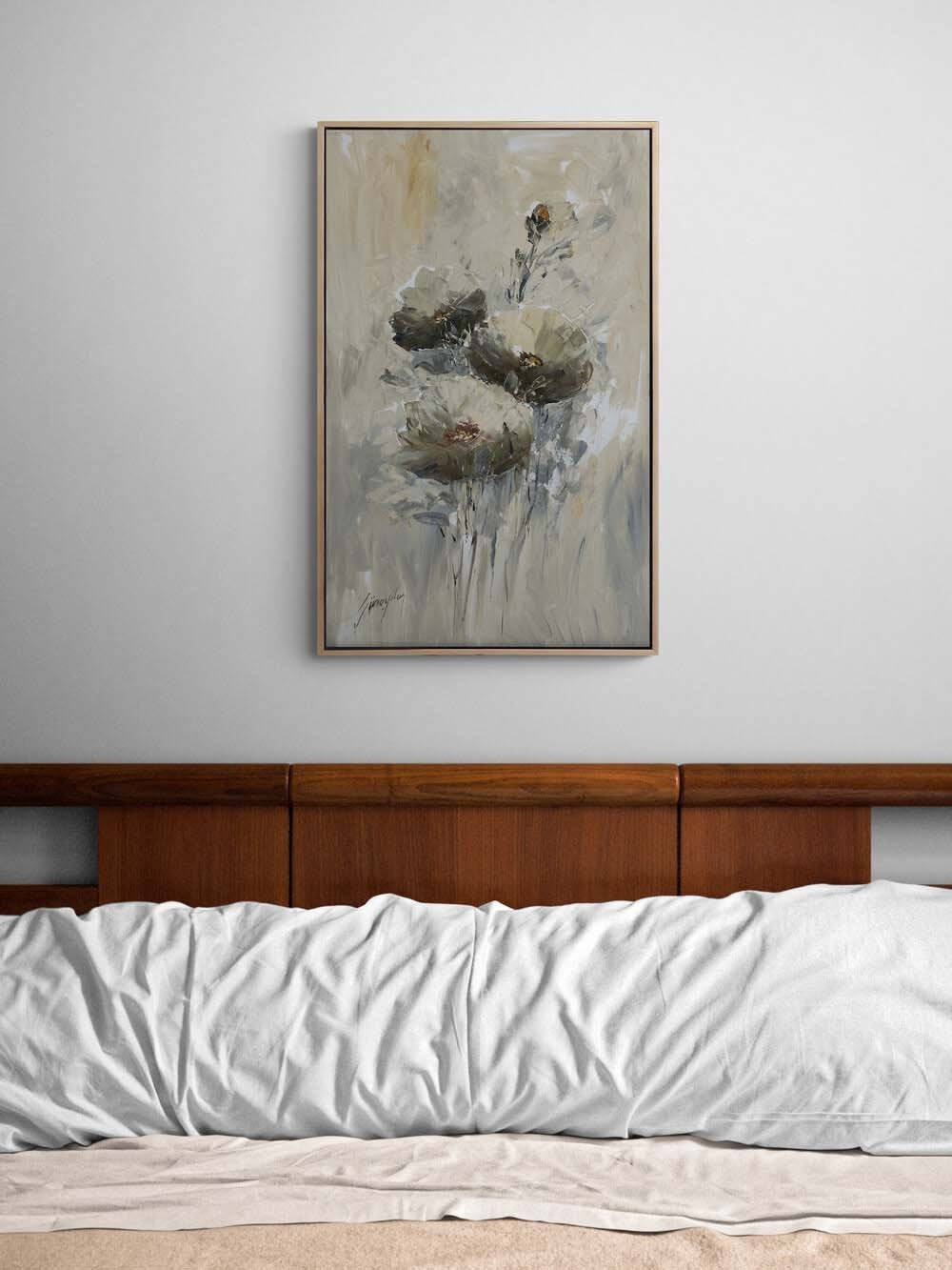 Anemon Çiçeğini Rüyası Yağlı Boya Tablosu