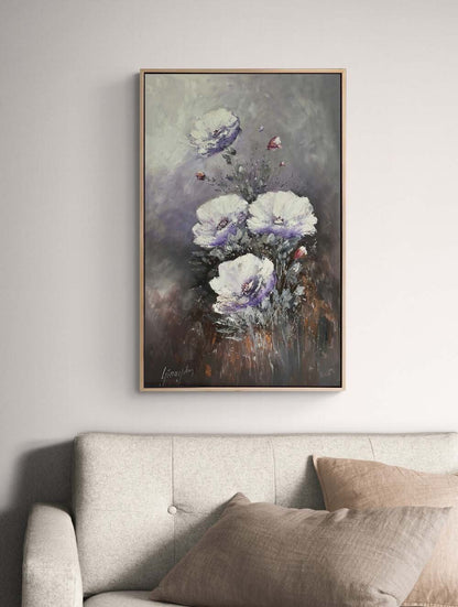 Eflatun Anılar Yağlı Boya Tablosu