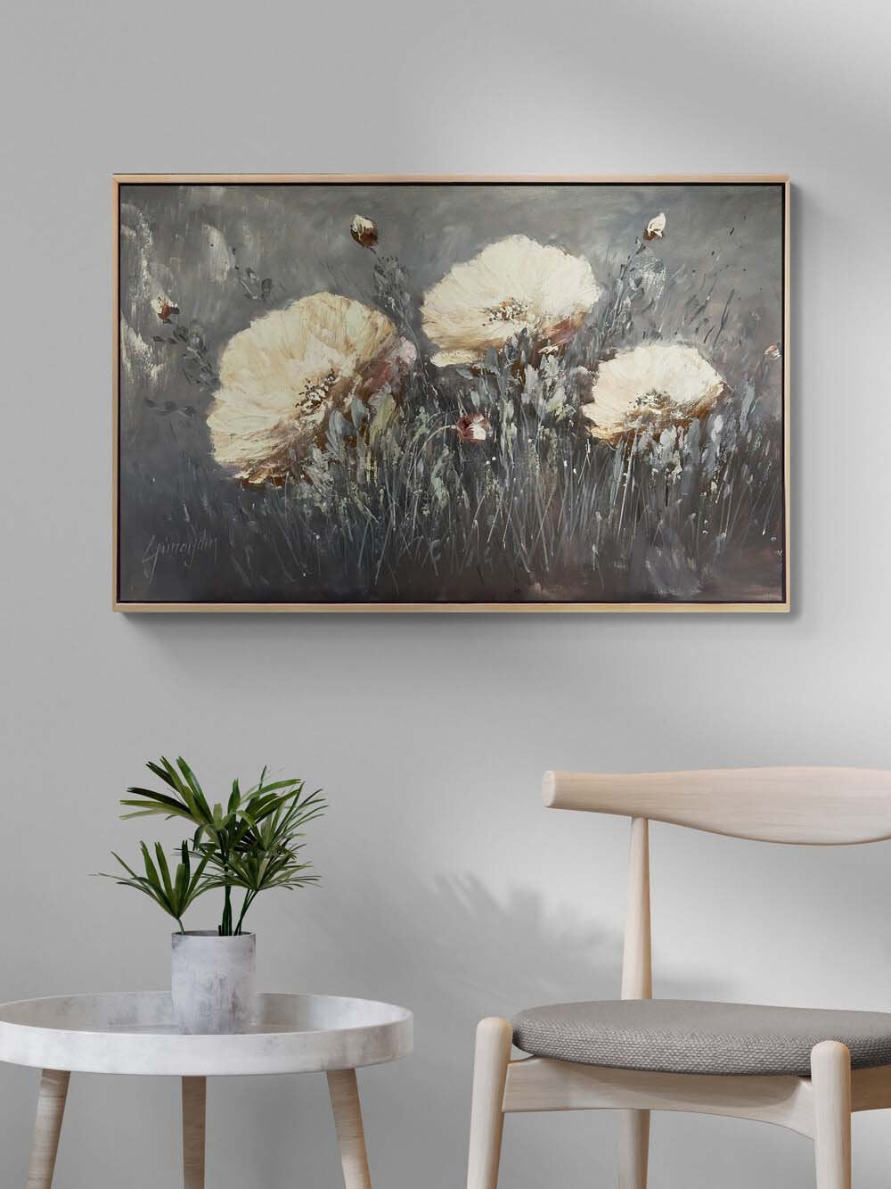 Zarif Bir An Yağlı Boya Tablosu