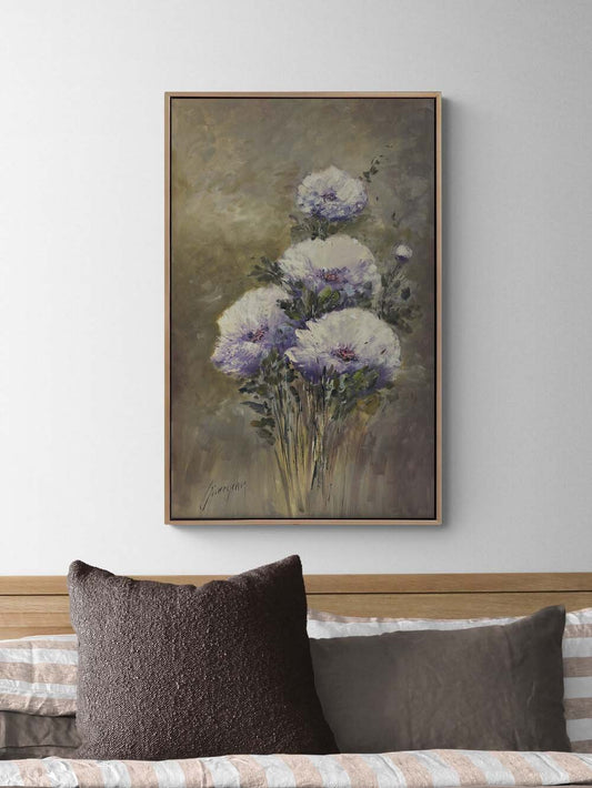 Eflatun Mevsimi Yağlı Boya Tablosu