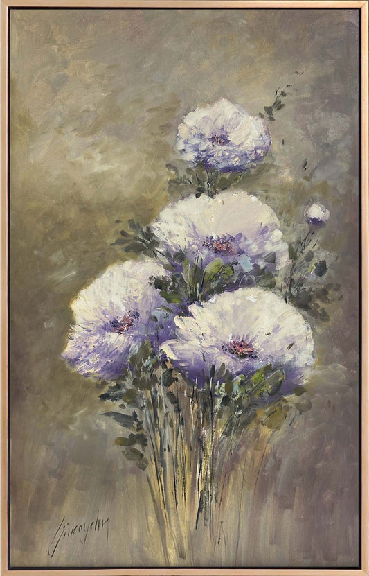 Eflatun Mevsimi Yağlı Boya Tablosu