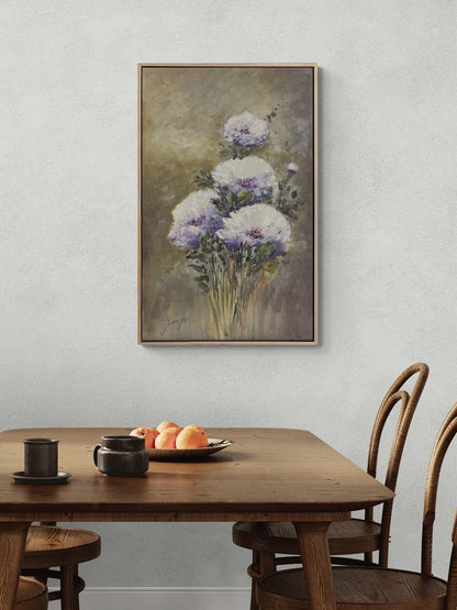 Eflatun Mevsimi Yağlı Boya Tablosu