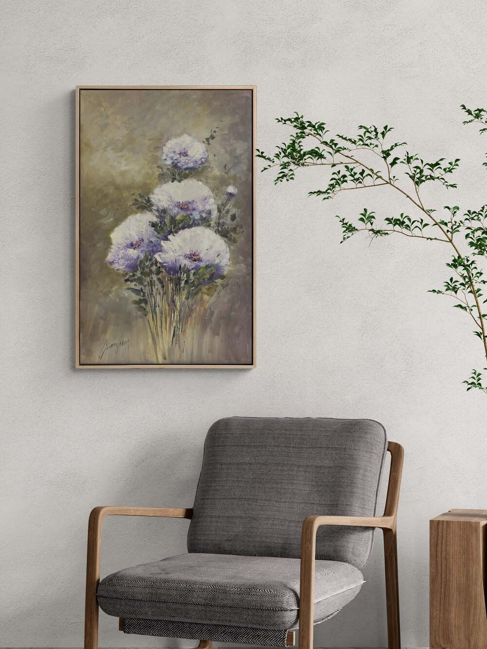 Eflatun Mevsimi Yağlı Boya Tablosu