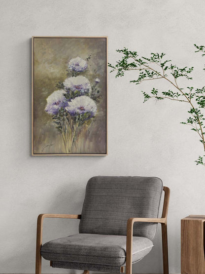 Eflatun Mevsimi Yağlı Boya Tablosu