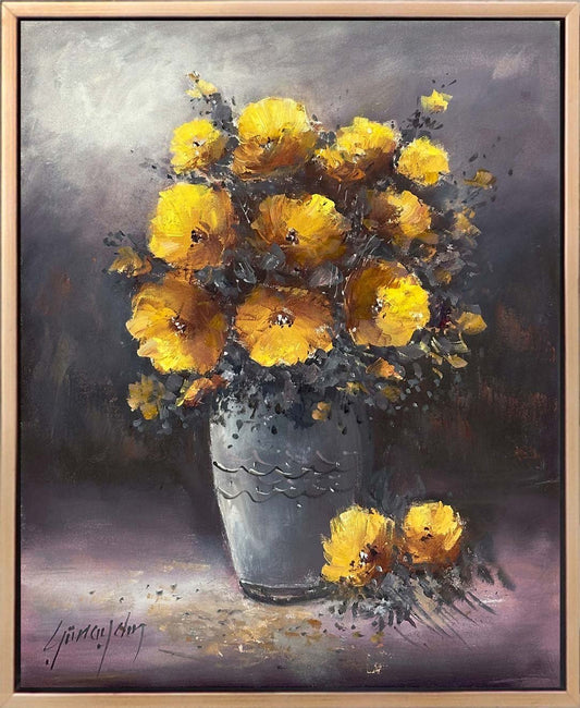 Anılar Vazosu Yağlı Boya Tablosu