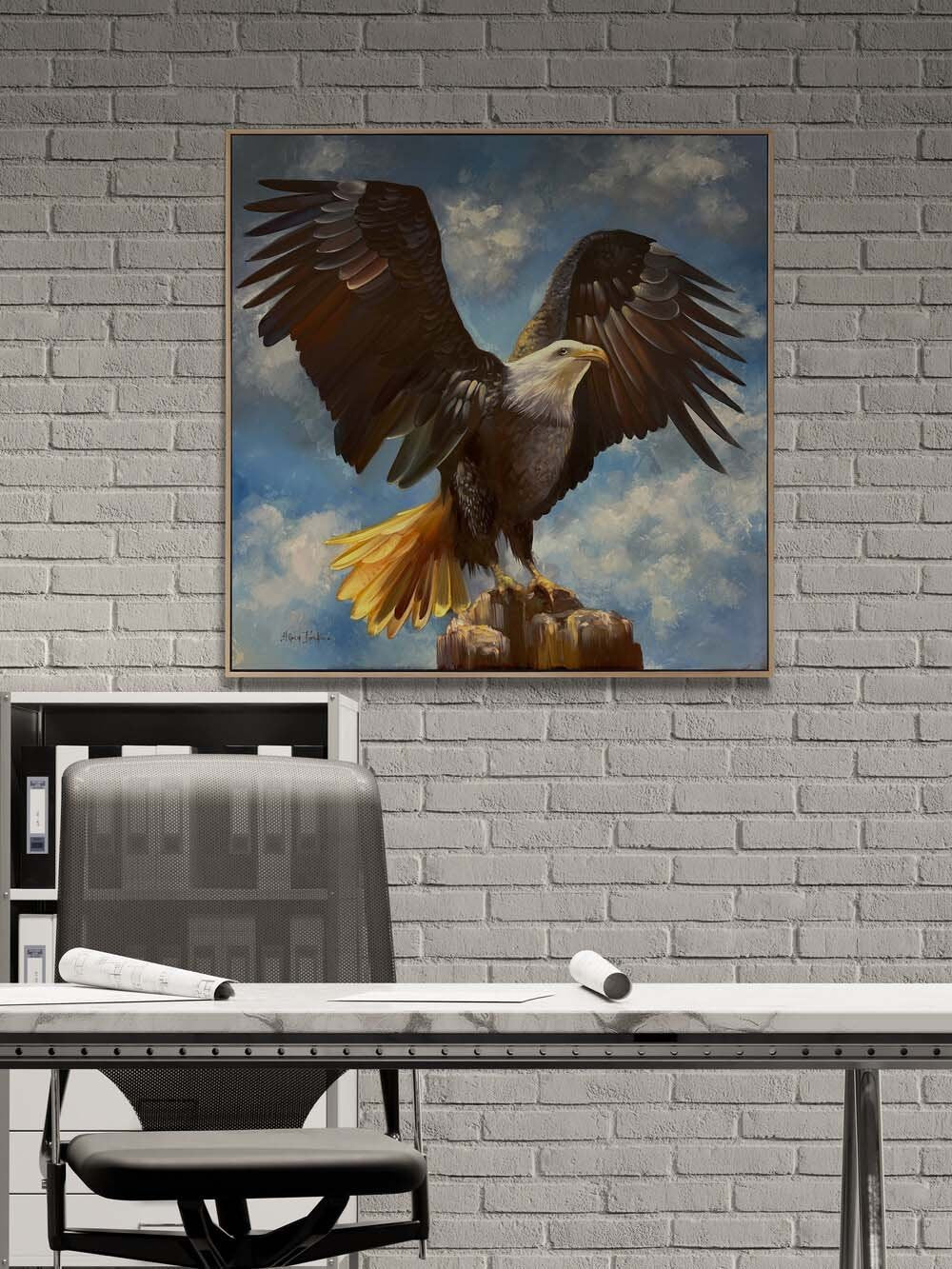 Kartalın Zirvesi Yağlı Boya Tablosu