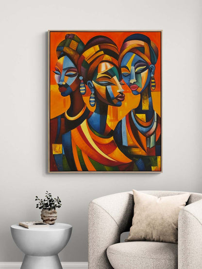 Güneşin Kızları Yağlı Boya Tablosu