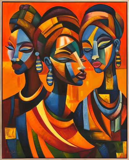 Güneşin Kızları Yağlı Boya Tablosu