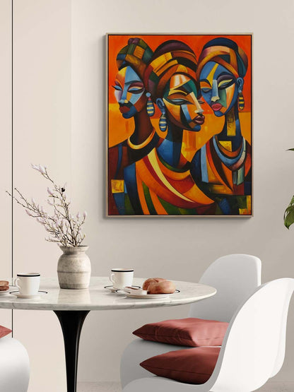 Güneşin Kızları Yağlı Boya Tablosu