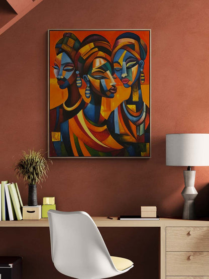 Güneşin Kızları Yağlı Boya Tablosu