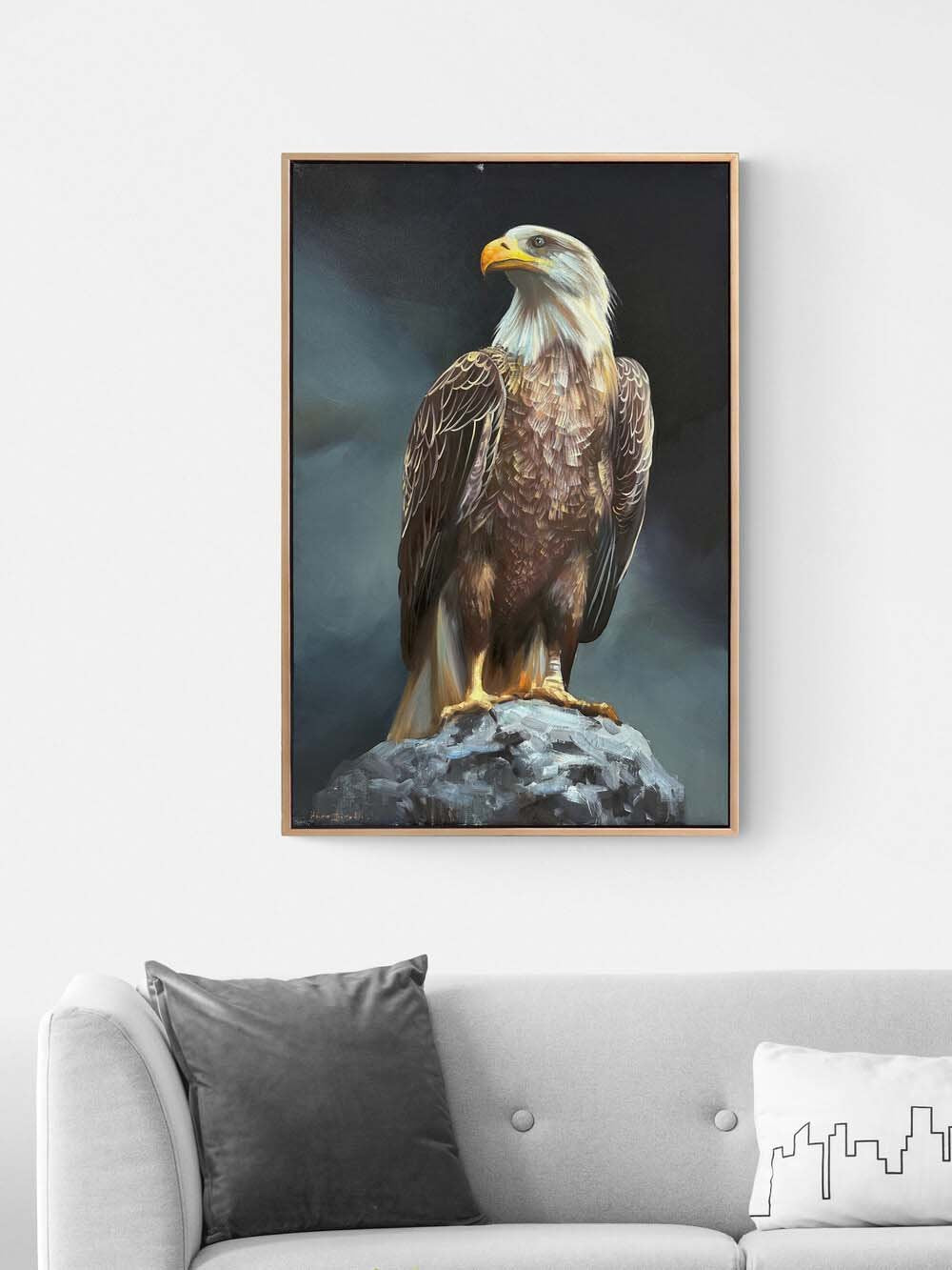 Kartalın Hikayesi Yağlı Boya Tablosu