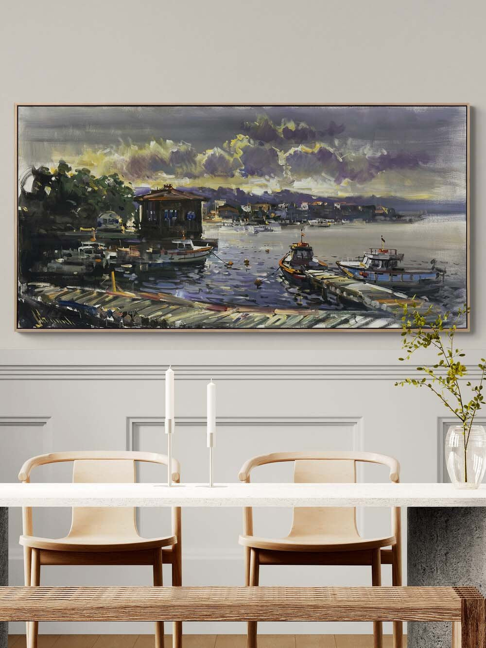 Çengelköy'den Boğaz Yağlı Boya Tablosu