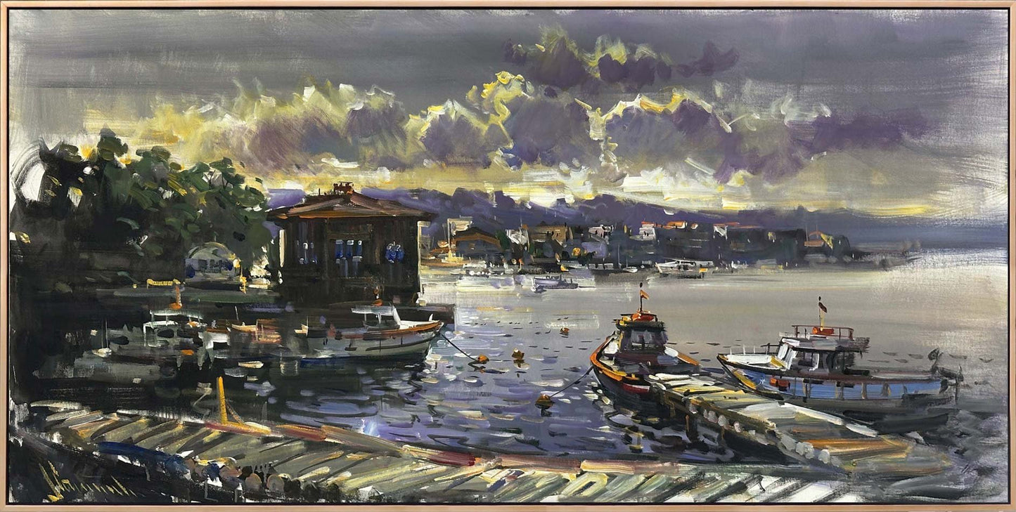 Çengelköy'den Boğaz Yağlı Boya Tablosu